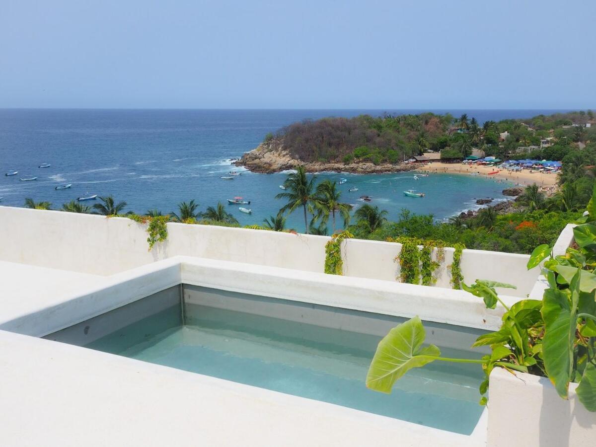 ホテル Casa Cascada - Adults Only プエルト・エスコンディード エクステリア 写真