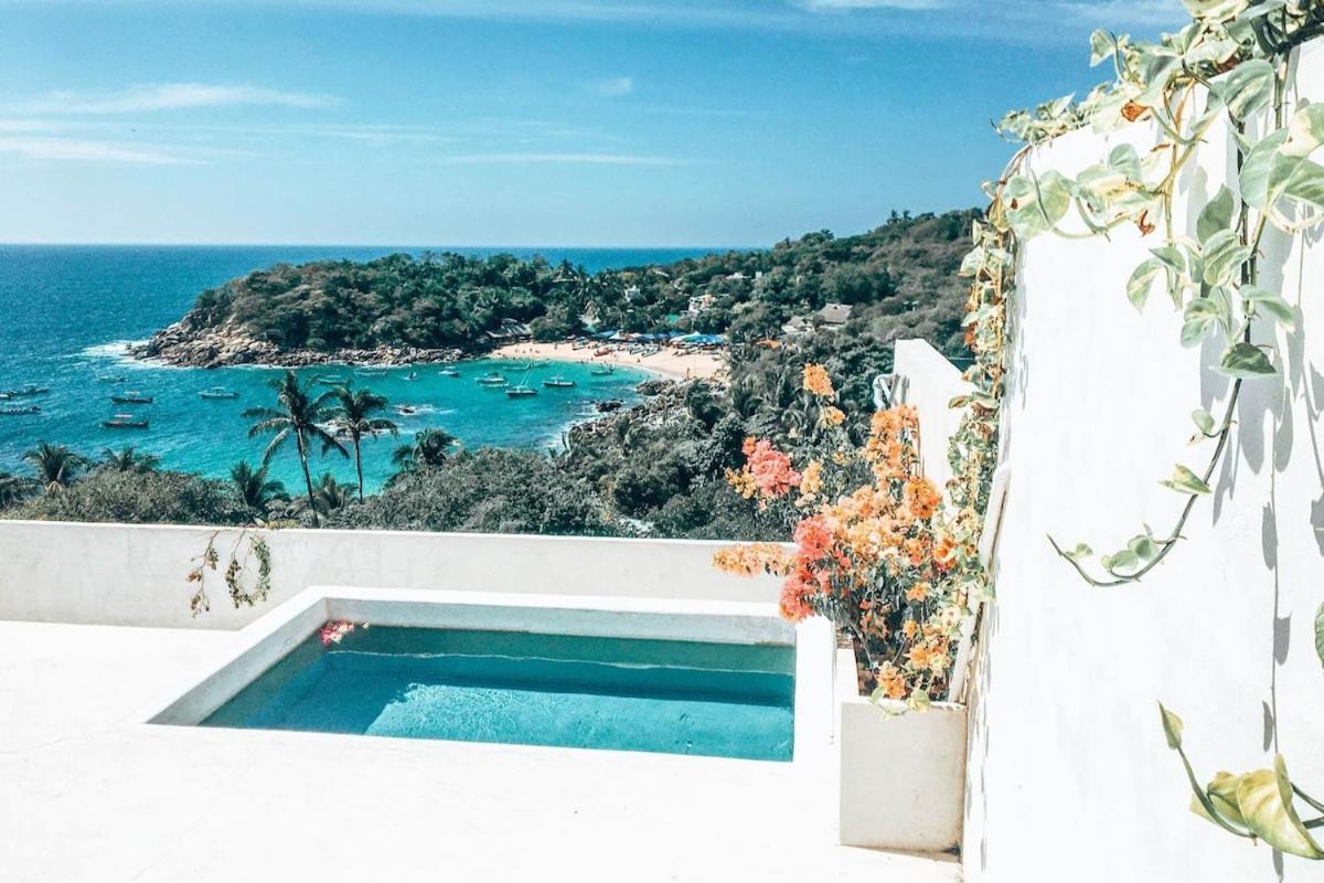 ホテル Casa Cascada - Adults Only プエルト・エスコンディード エクステリア 写真
